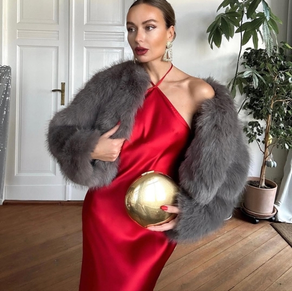 Zara Satin eff3ct halter slip dress - Picture 14 of 14